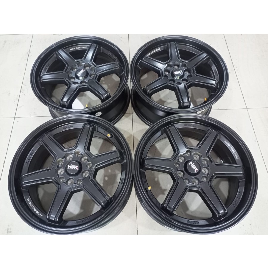 Velg Mobil Bekas Hsr Murah Minas Ring 16 Lebar 7 Pcd 5x100 5x114 Black Cocok Buat Ertiga Inova Rush