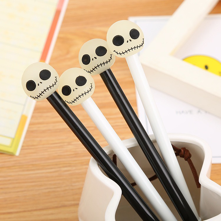 4pcs Pena Pen Pulpen Gel Set Tinta Cair Jack Skellington GM-ST0129