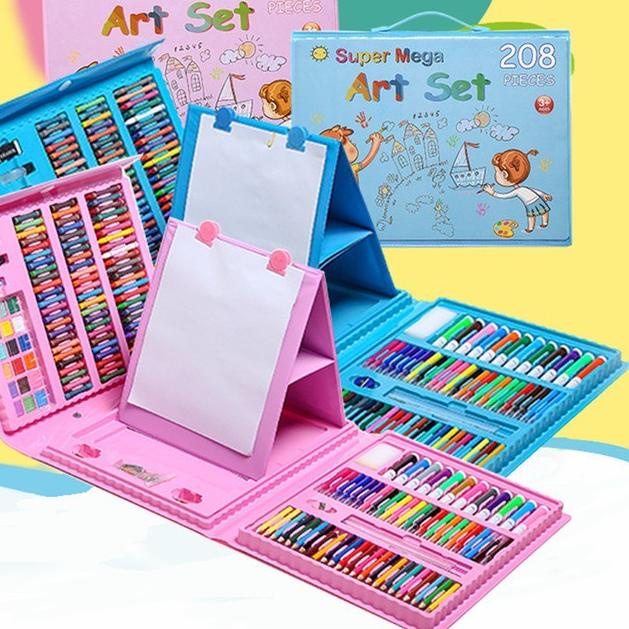 

Hot Sale 경 CRAYON ANAK SET ISI 208 PCS ART / PENSIL WARNA ALAT LUKIS SET CRAYON ~ GT