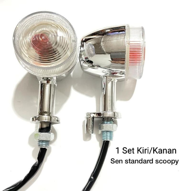 Lampu Sein Standar Scoopy Bulat  Set Kiri Kanan