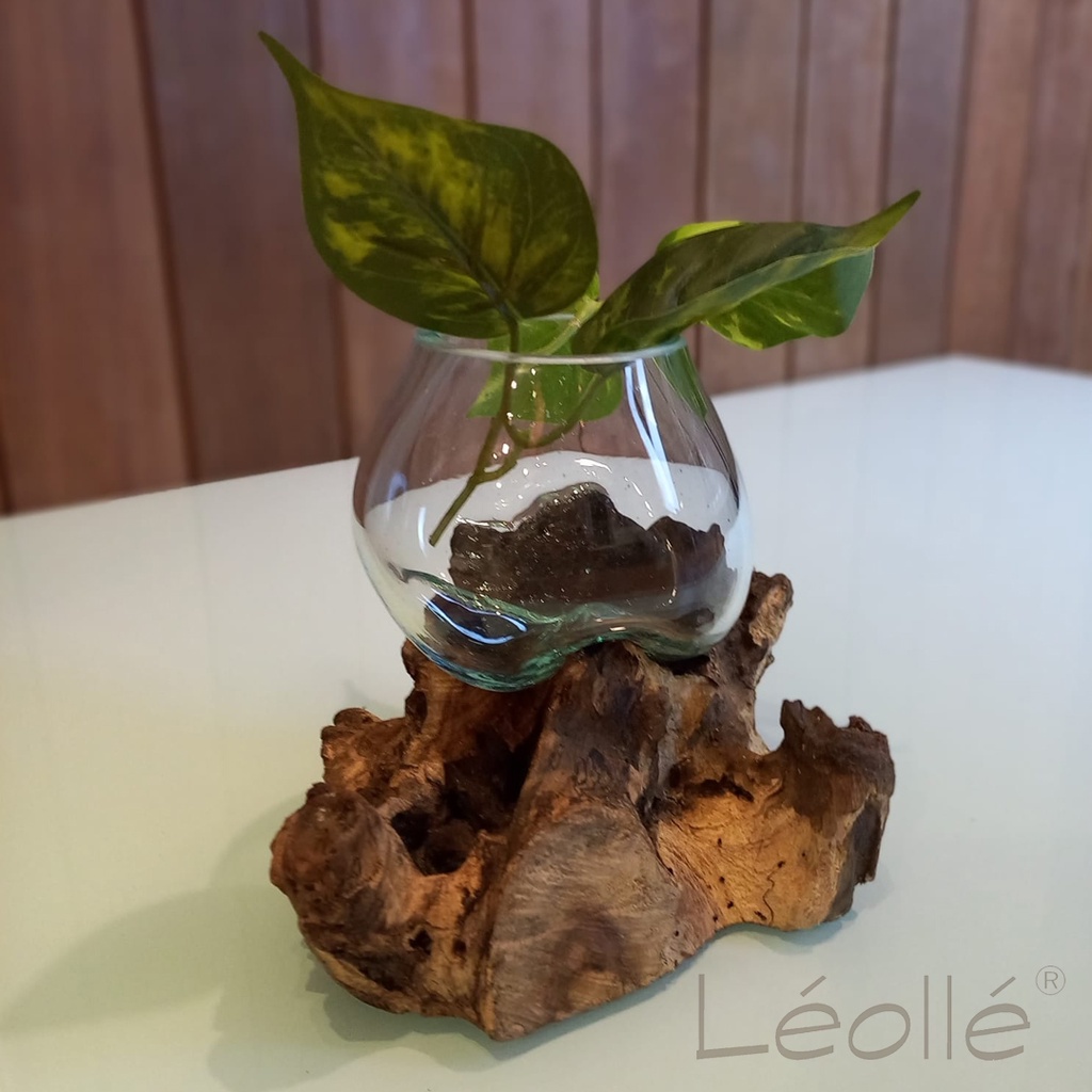 Pot Kaca Mini Pajangan Bunga Tanaman Air Dekorasi Meja Kerja