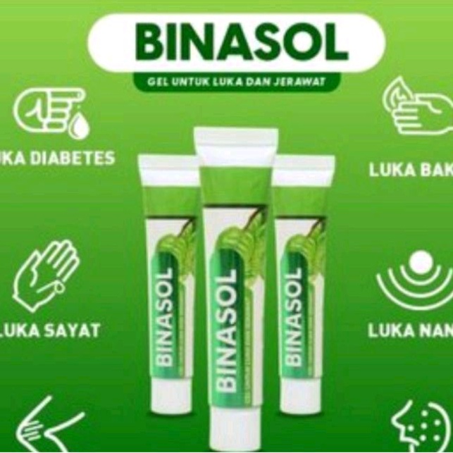 BINASOL salap luka bakar luka nanah luka basah luka diabetes