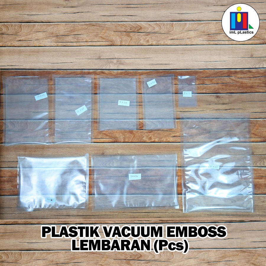 PLASTIK VACUUM / VACUM SEALER MAKANAN / PLASTIK VAKUM - 1 PACK isi 100pcs