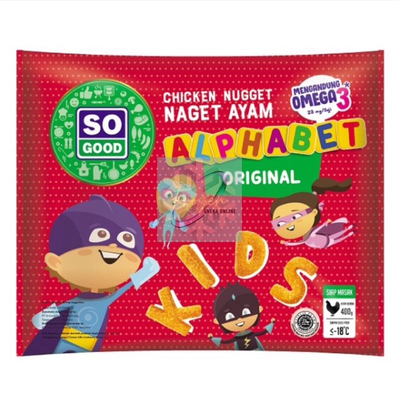 

SO GOOD CHICKEN NUGGET ALPHABET 400 GRAM