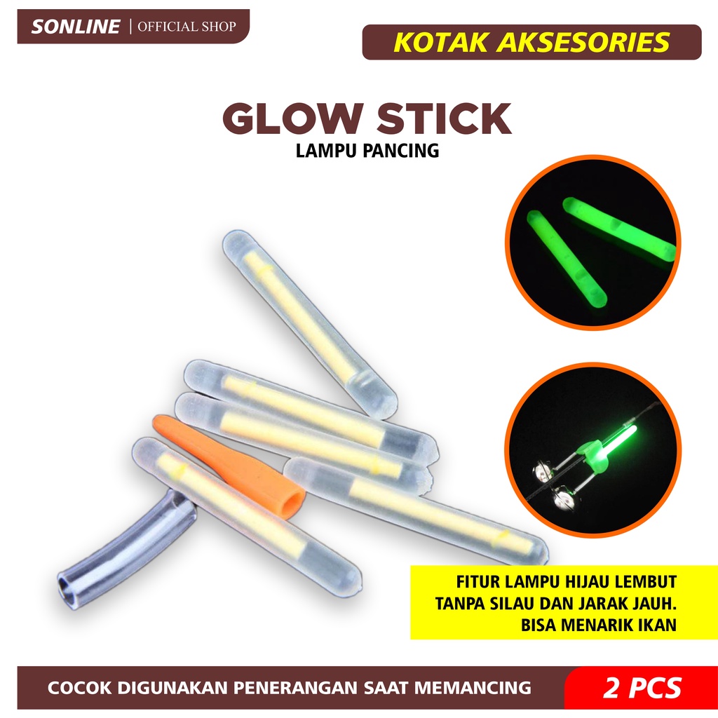 SONLINE Starlite lampu pancing jarak penglihatan 15m 20m 25m dan 30m Stick Lampu