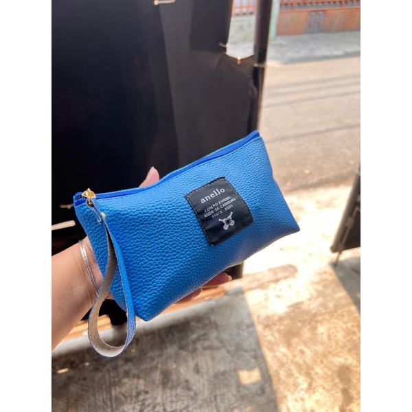 dompet coin/dompet tangan/pouch kulit jeruk