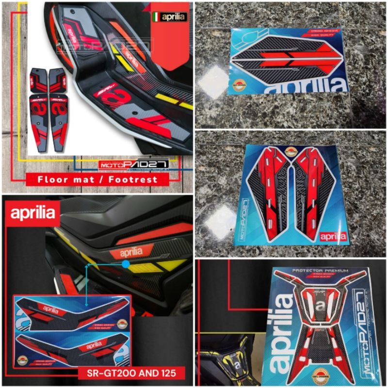 Stiker Premium Aprilia Sr gt200 Stiker timbul Fullset Aprilia Sr gt200