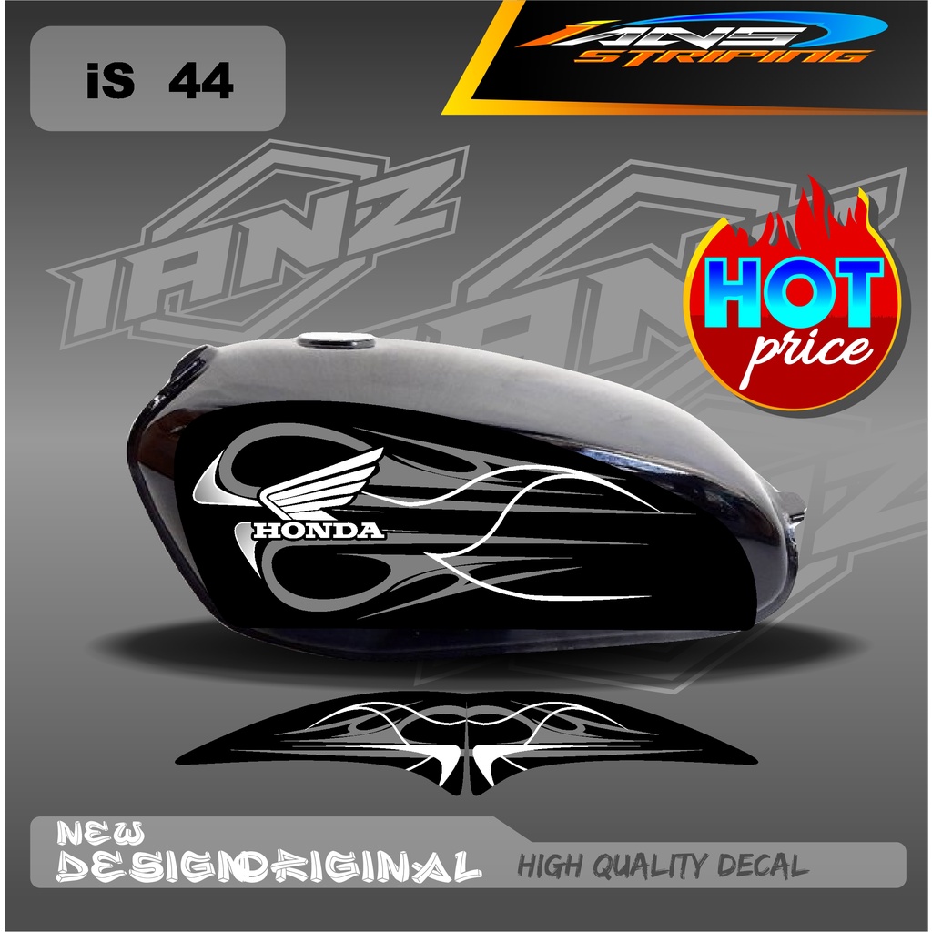 DECAL STRIPING TANGKI CB100 LIST KONSEP CUSTOM HOLOGRAM/NON HOLOGRAM IS44