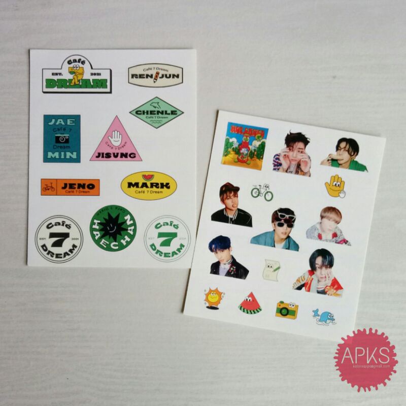 Sticker Set Bonus Boarding Pass NCT Dream Stiker Kpop