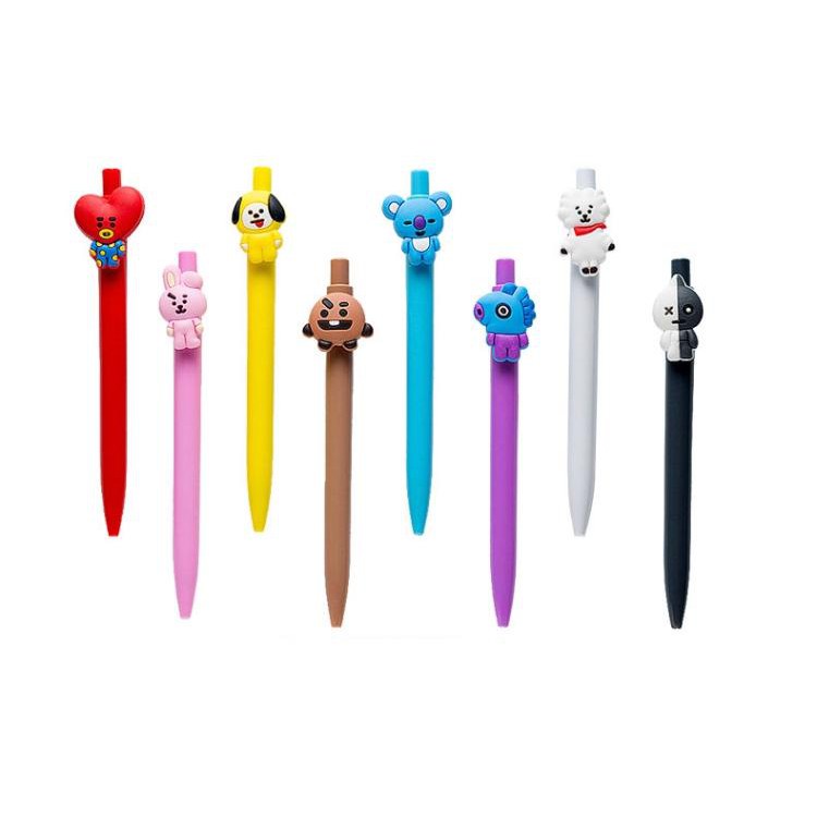 Pena Bangtan Mekanik Boys / Pulpen Kartun 10 Warna Pen Warna Warni Bolpoin Karakter Murah COD 479