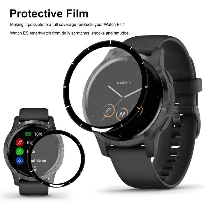 1 /2/3pcs 3D Pelindung Layar Penuh Di Atas Untuk Garmin Venu2 2S SQ SQ2 Musik Smart Watch Film Pelindung Untuk Garmin Vivoactive4 4S 3musik Bukan Kaca