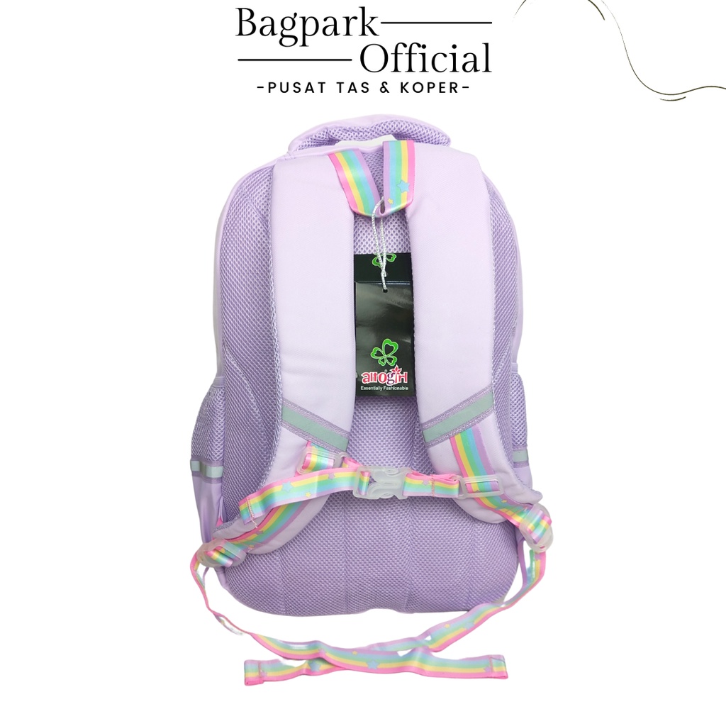 Tas Anak Sekolah Alto Girl Original Tas Anak Alto Kekinian Tas Remaja Perempuan Alto Motif Polos Pelangi Free Rain Cover