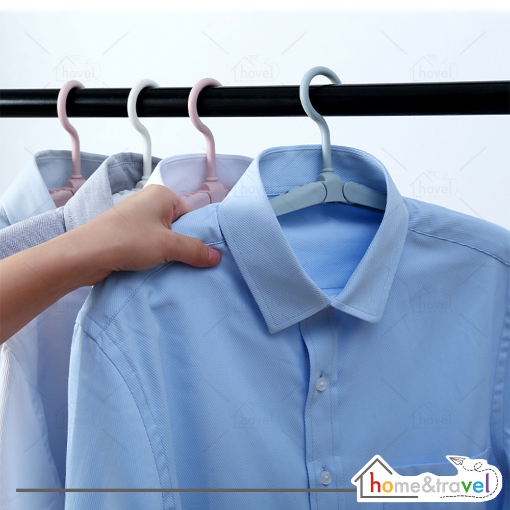 HOVELSHOP Hanger Baju Lipat Portable Laundry Gantungan Jemuran Baju Unik