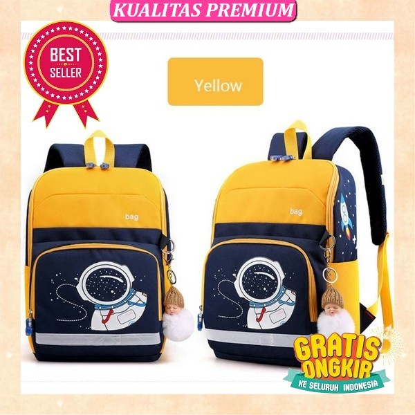 Tas Ransel Wanita Import Backpack Korean Perempuan 2 Boneka Bross Tas Travelling Tas Sekolah Anak Ba