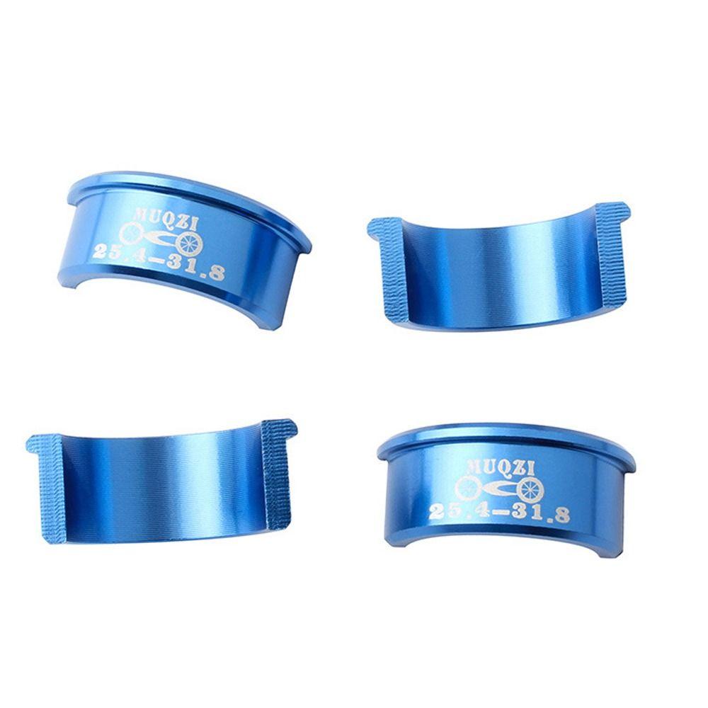 Agustina Instalasi Stang Sepeda MTB Sepeda Jalan Aluminium Alloy Mengurangi Spacer Stang Adapter Pemasangan Bukaan 25.4 Ke 31.8mm