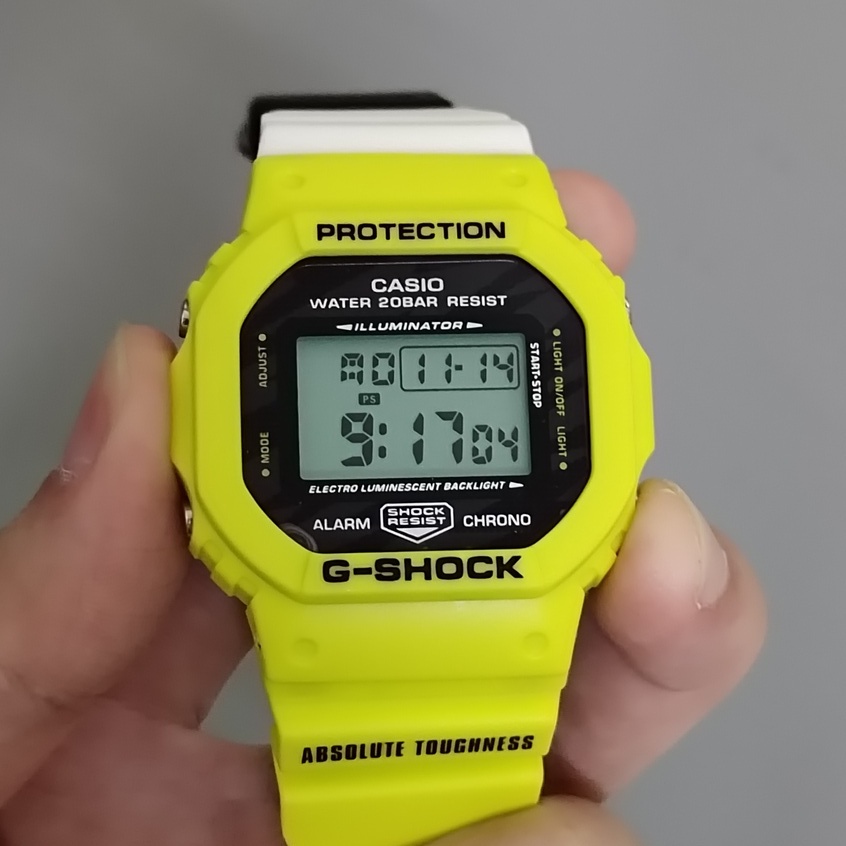 Jam Tangan Casio DW5600 DW-5600TGA-9 PRIA WANITA SPORT WATCH