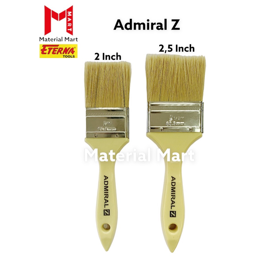 Kuas Cat Admiral Z Gagang PVC | Kuas Eterna Admiral Z | Kuas Cat Tembok | Material Mart