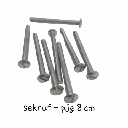 Sekruf Skruf - min Panjang 8 cm Harga Satuan Hrg Obral