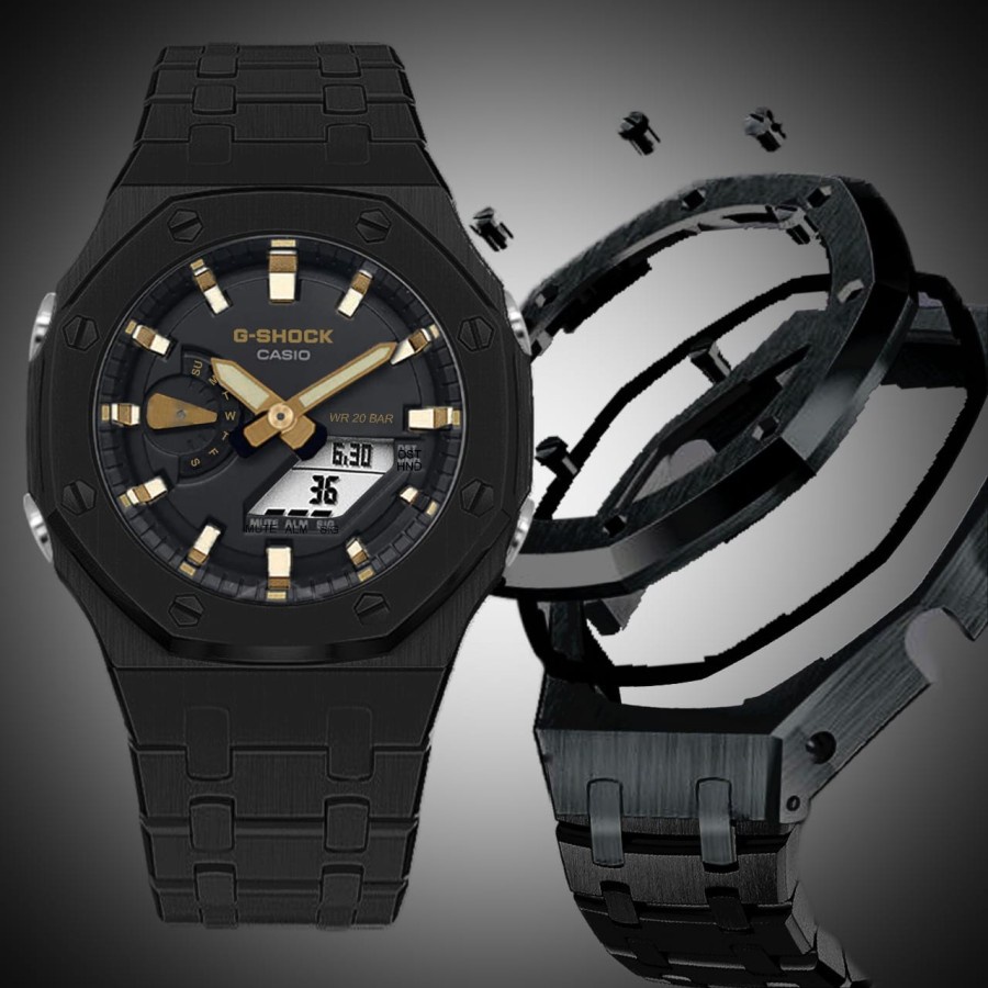 Jual Jam Tangan GShock GM2100 / GM2100 AP Metal Custom Stainless Full