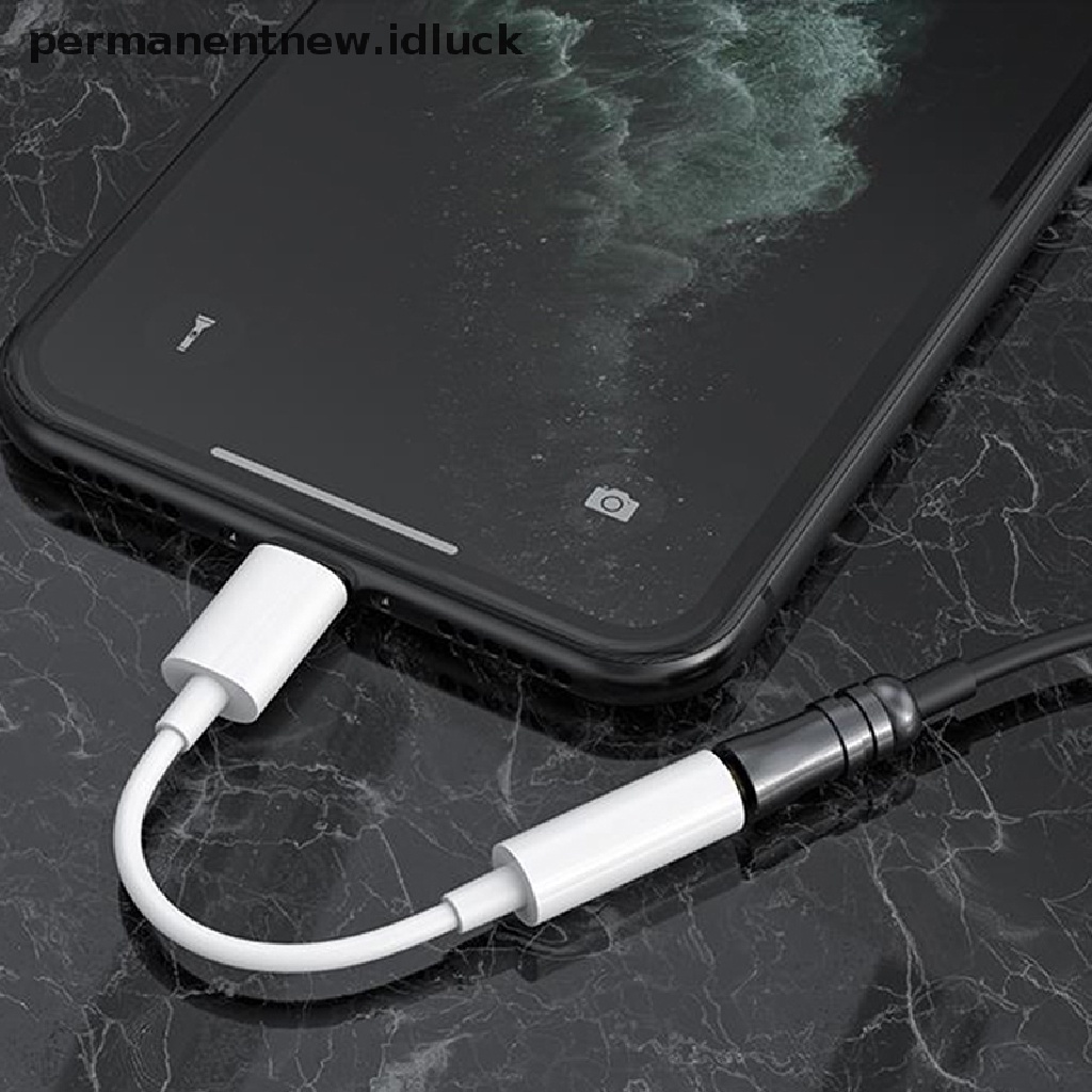 [luckypermanentnew] Kabel Konektor Adapter Konverter Headphone Earphone Jack Audio Untuk iPhone [ID]