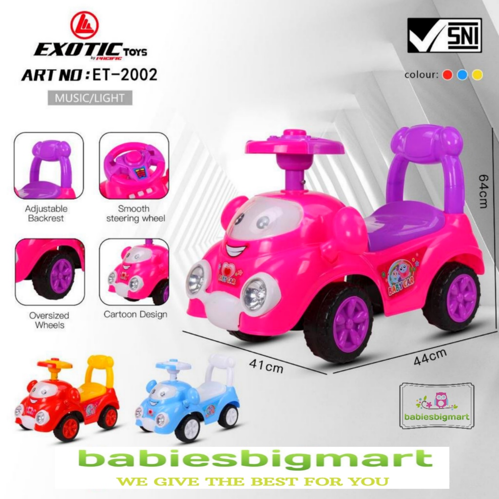 Mainan anak Swing Car mode Ride On Exotic ET 2002