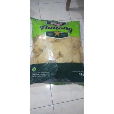 Kerupuk udang bintang 1 ,udang 58(5kg/1ball)