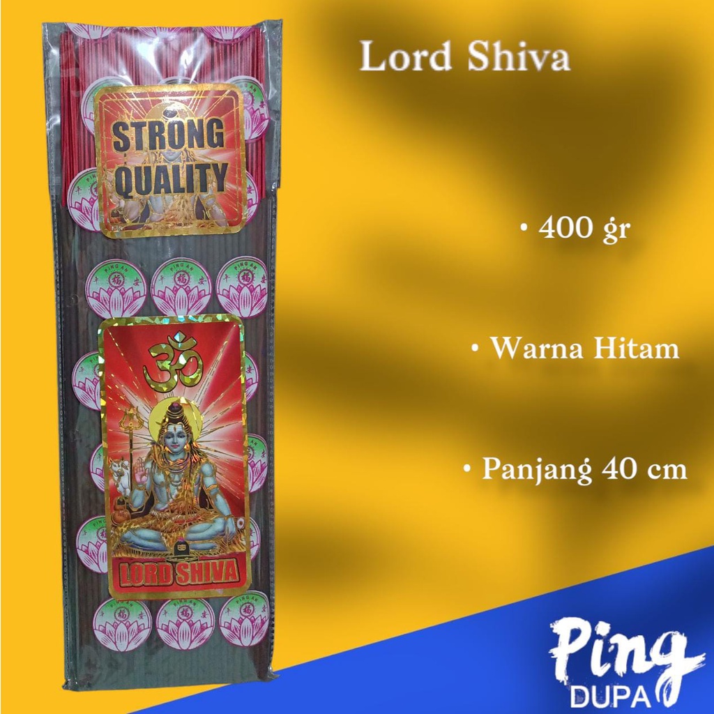 Dupa Lord Shiva Strong Aroma Kemasan Hio 400 Gram