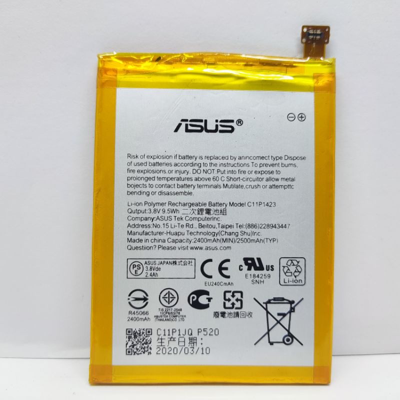 Baterai Batre Battery Asus Zenpone Zenfone 2 5 inch ZE500CL Z00D C11P1423 ORIGINAL