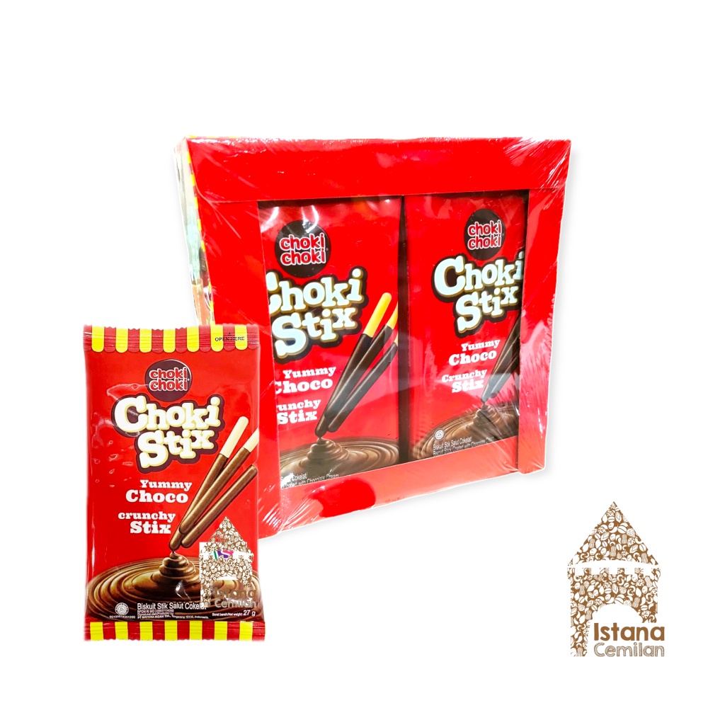 Choki Stix (Choki Choki Stick Cokelat) isi 12 Sachet. Stik Biskuit Cokelat