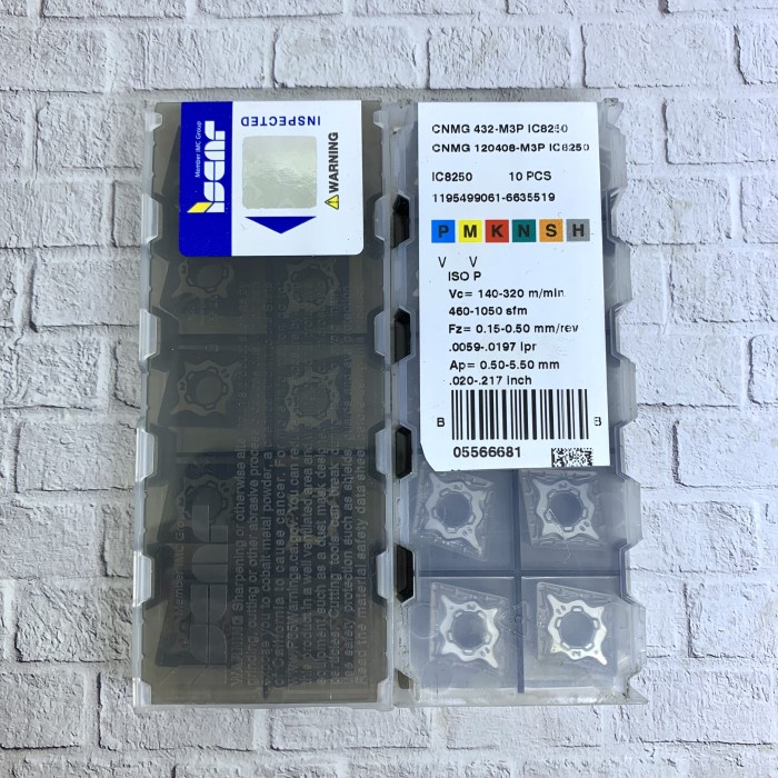 INSERT CNMG 120408 IC8250 ISCAR ORIGINAL BARU
