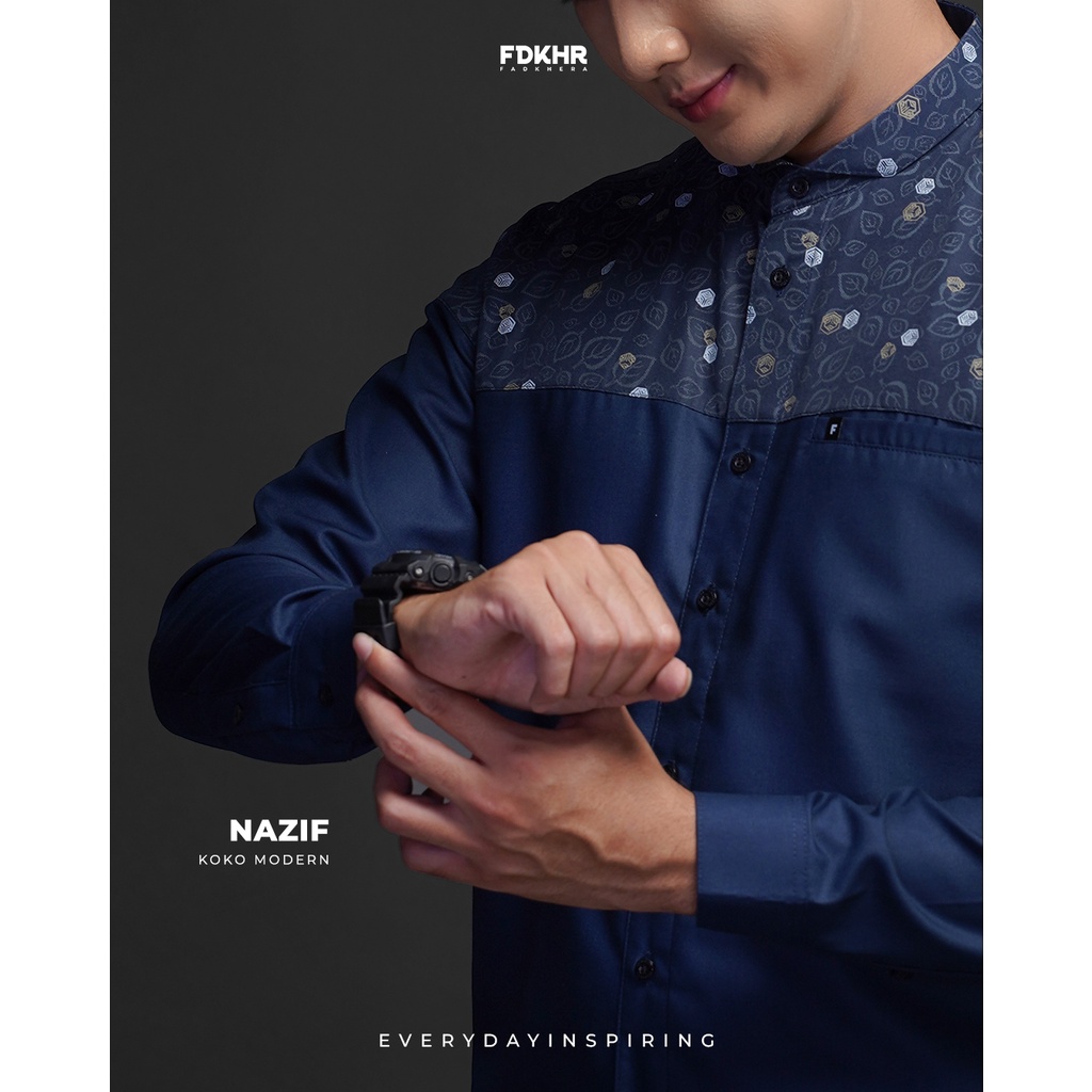 Koko Modern Nazif | Fadkhera Makassar | Kemeja Fadkera