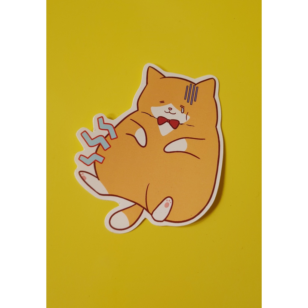 

Stiker WKK - Hungry Chonk Stiker Label Kucing Gendut