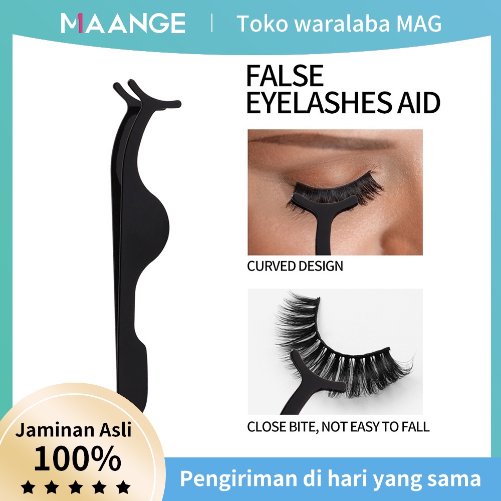 MAANGE Eyelashes Curler Pinset Palsu Bulu Mata Hitam Fake Eyelashes Makeup Accessories|pengiriman cepat5485