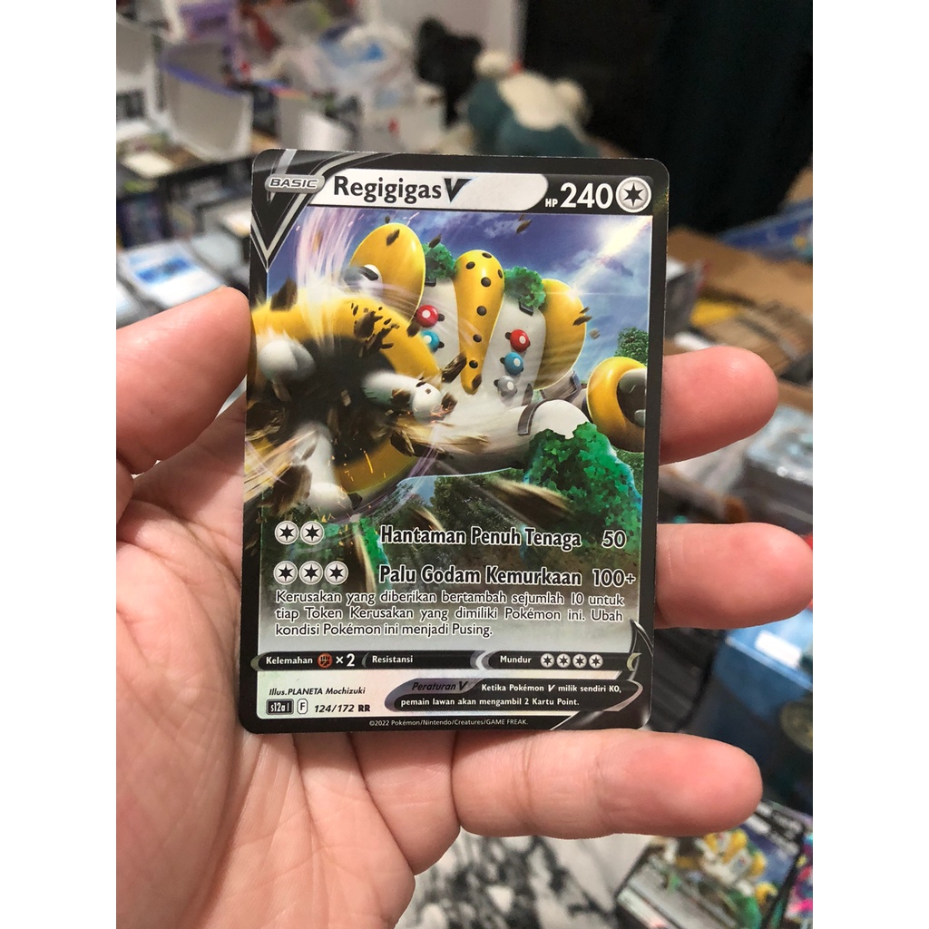 Kartu Pokemon TCG Regigigas V RR s12a VStar Semesta Original Indonesia Arceus Palkia Dialga Giratina