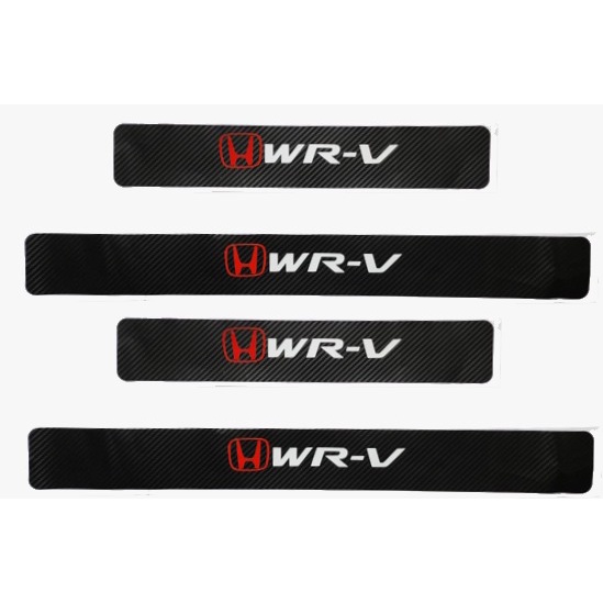 Stiker Mobil Sillplate Honda Wr-v Carbon 3D Pelindung Pintu Samping Sticker Car