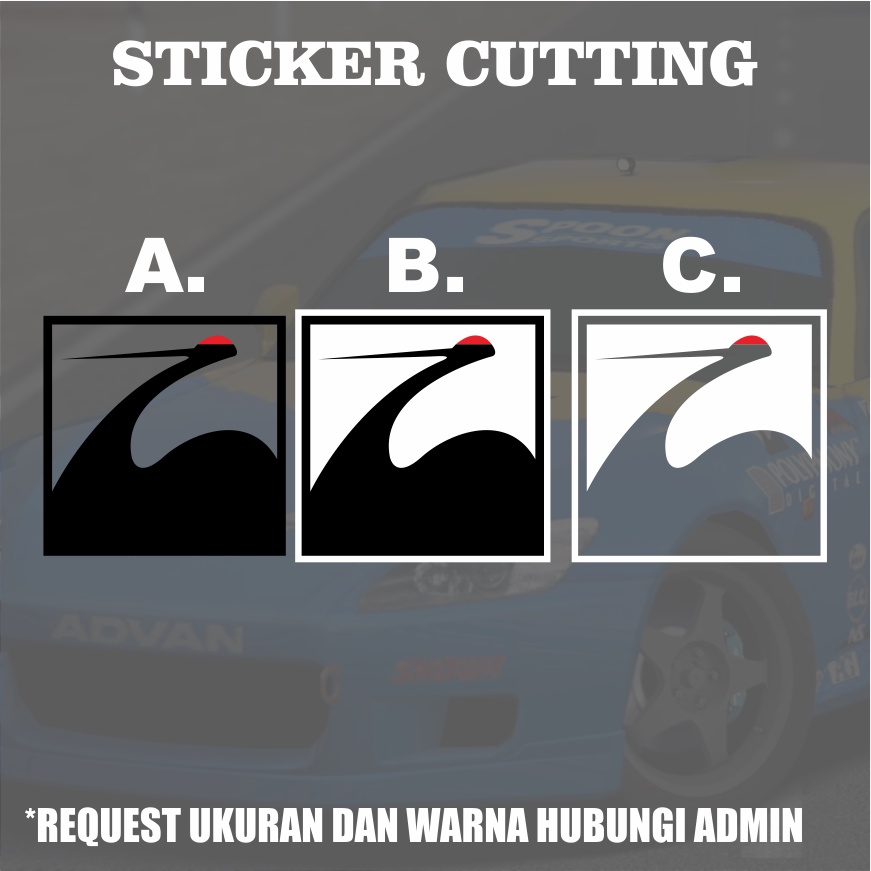 Stiker Spoon Sports Cutting / Sticker Cutting