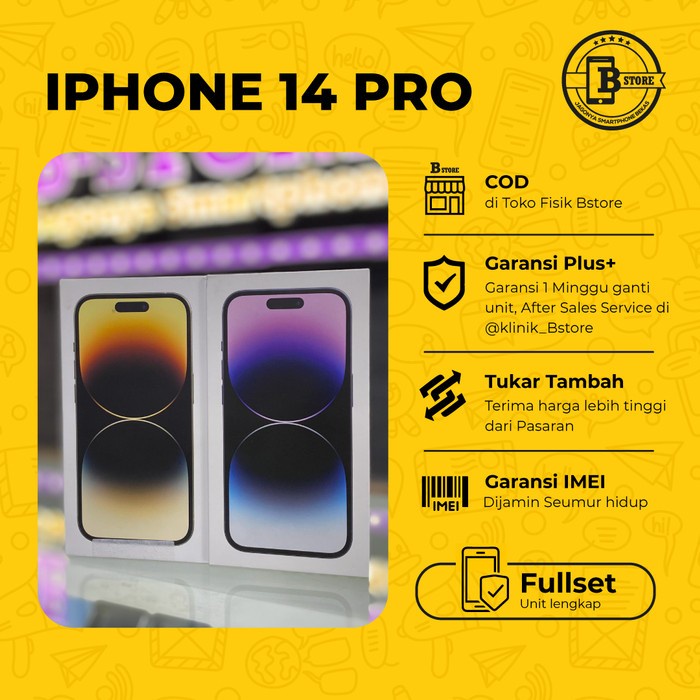 iPhone 14 PRO 512GB - NEW UNIT - GARANSI TAM - 512 GB - COD Jakarta