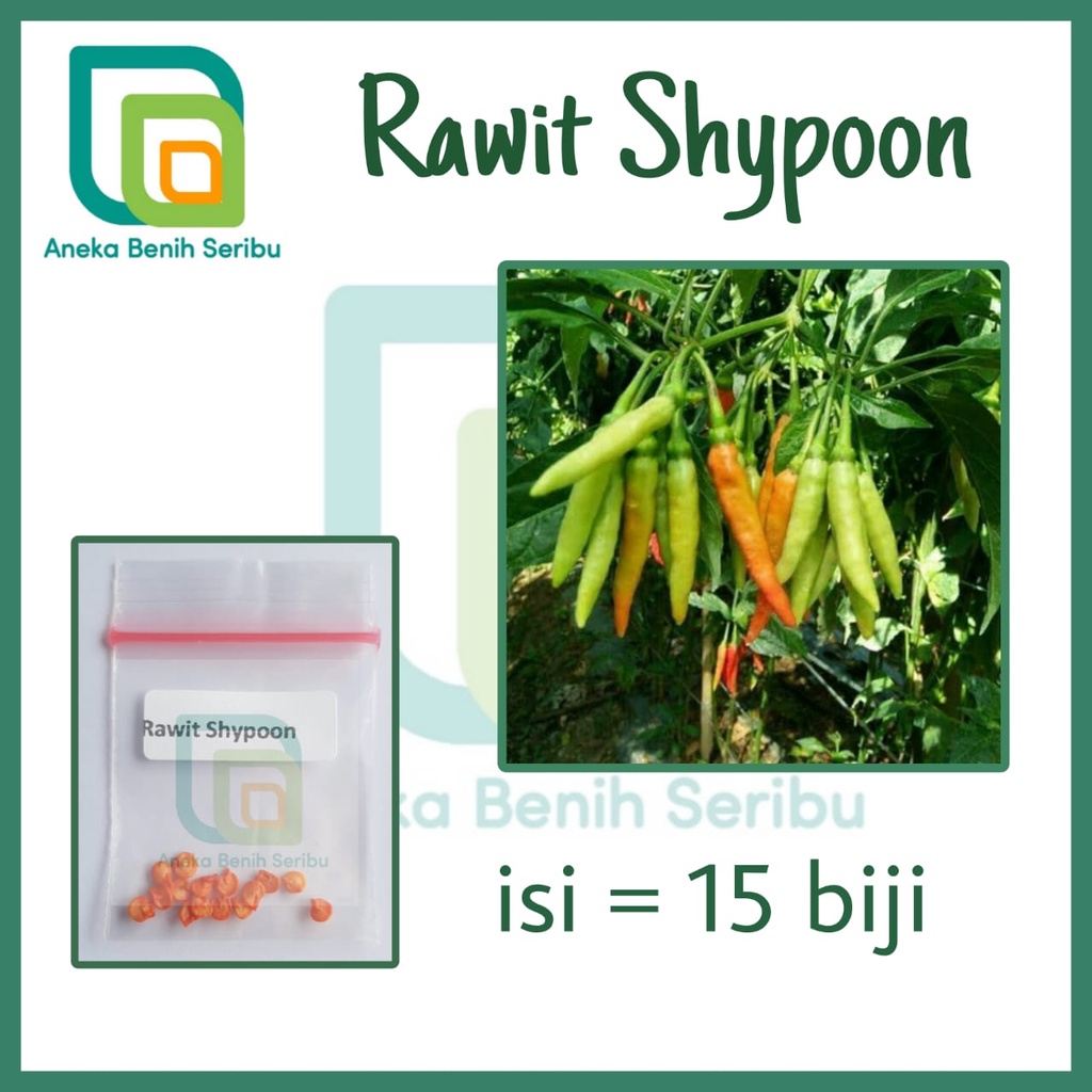 15 Benih Cabe Rawit Shypoon Buah Bergerombol - Bibit Sayuran Cabai Viral Unggul Repack [ SERIBU ]