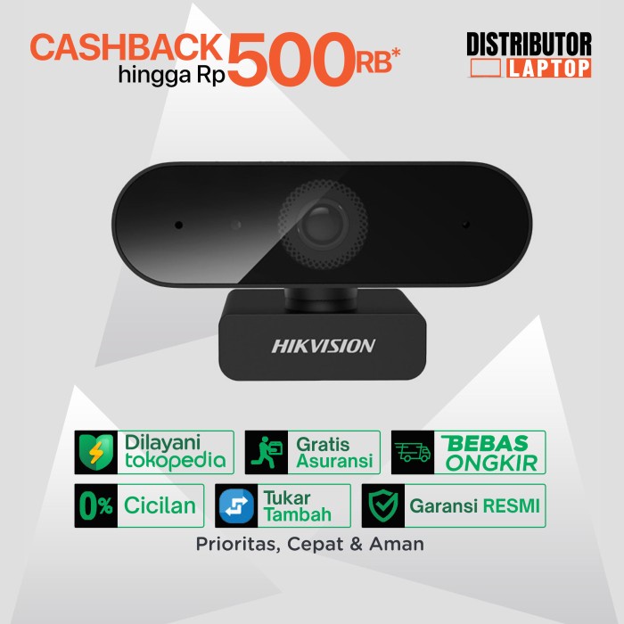 Earpon Hikvision Ds-U02 Webcam Hikvision 2Mp Mic Webcam Garansi Resmi