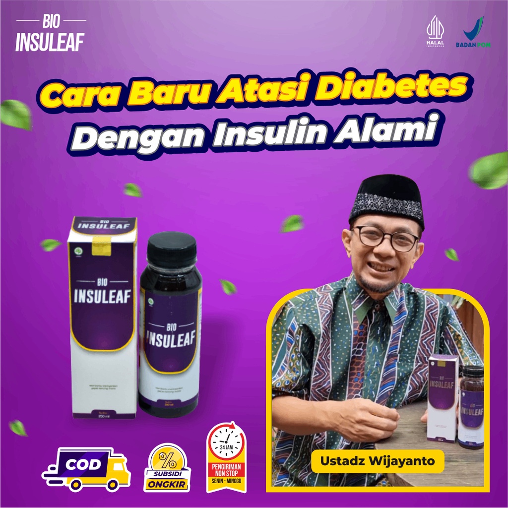 

BIO INSULEAF BAYAR DITEMPAT Obati Diabetes Turunkan Gula Darah Atasi Cegah Kencing Manis Asam Urat & Kolesterol Original