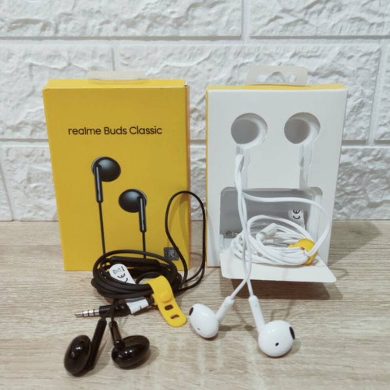 Original Earphone Realme Premium Quality Bass Stereo Headphone Realme 5/5i/7i/8i/5 Pro/6 Pro/X/XT/X2/C17/C21/C25/C30/C31/C33/C35/