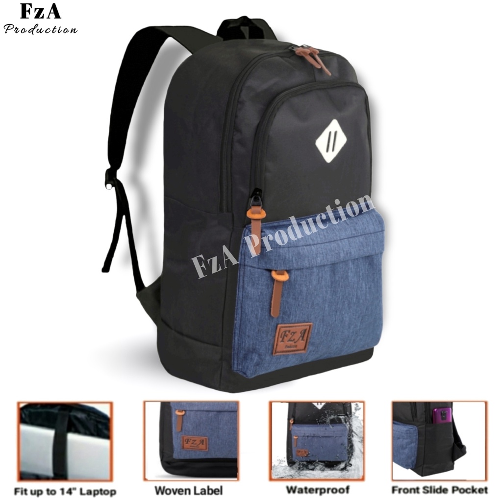 FzA Official - Tas Ransel Distro Original Casual pria Wanita / Tas Ransel Laptop / Backpack Sekolah Kuliah Distro Original Tas Punggung Laptop - BBDQT