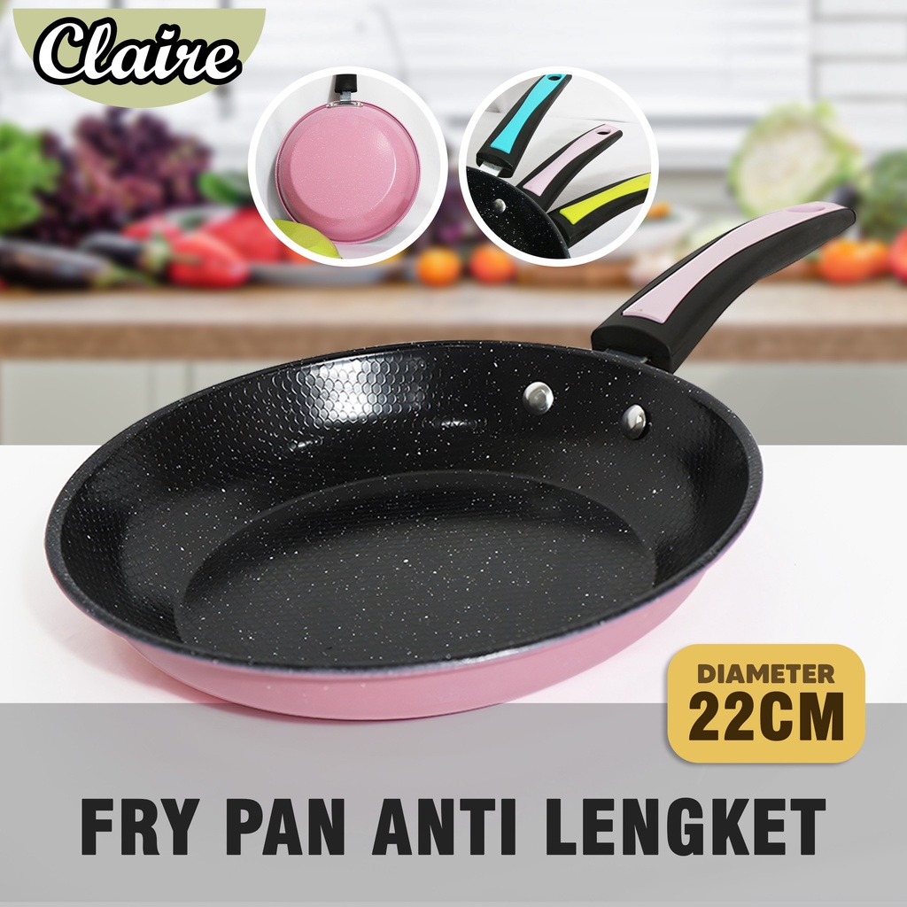 FRYPAN UKURAN 22CM / FRYPAN ANTI LENGKET / FRYPAN WARNA