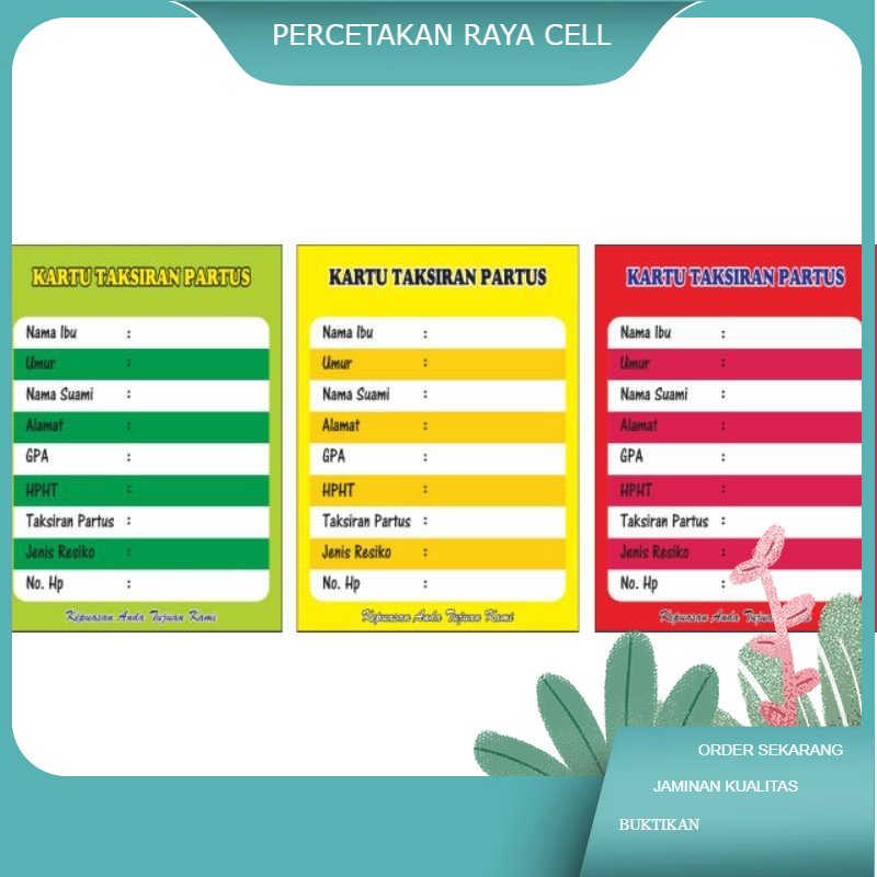 

Kartu partus/ kartu untuk partus