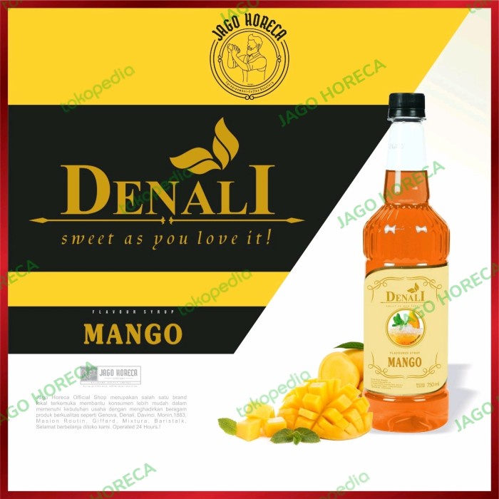 

DENALI SYRUP MANGGA FLAVOUR 750ML SIRUP DENALI RASA MANGGO 750 ML
