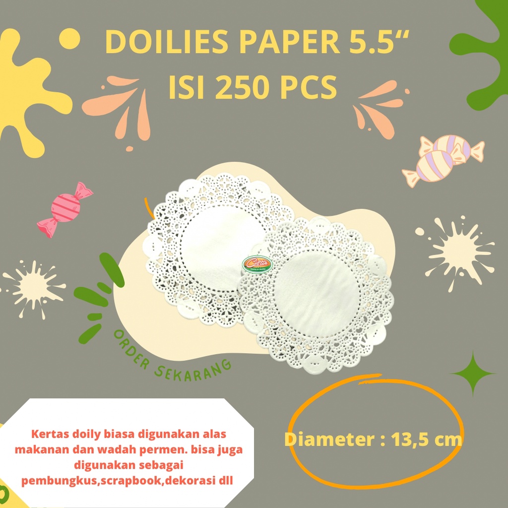 

DOILIES PAPER 5.5 250 PCS (13.5CM)