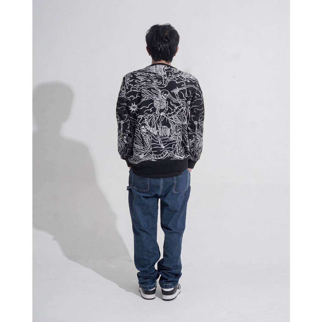 KNITWEAR OVERSIZE | WAR HORSE | BLACK | YIKESALLDAY