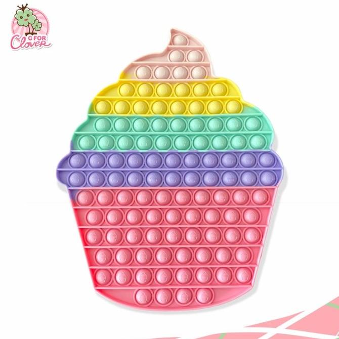 

POP IT JUMBO XXXL PREMIUM CUPCAKE / mainan popit tiktok viral