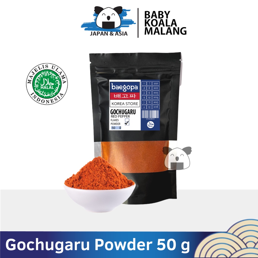 

GOCHUGARU Cabai Korea Halus 50 g │ Kimchi Chili Powder Cabe Bubuk Kering..