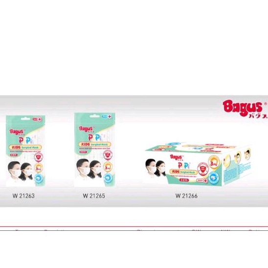 Bagus Masker Anak Pipi Surgical 3 Play Nyaman Dipakai